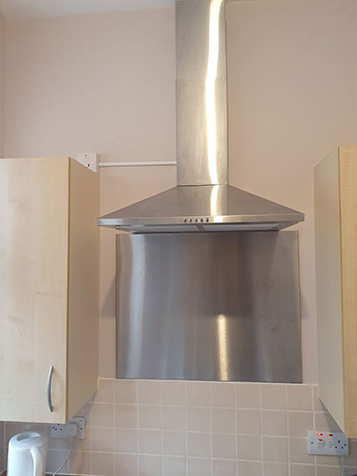 Installation of cooker hood